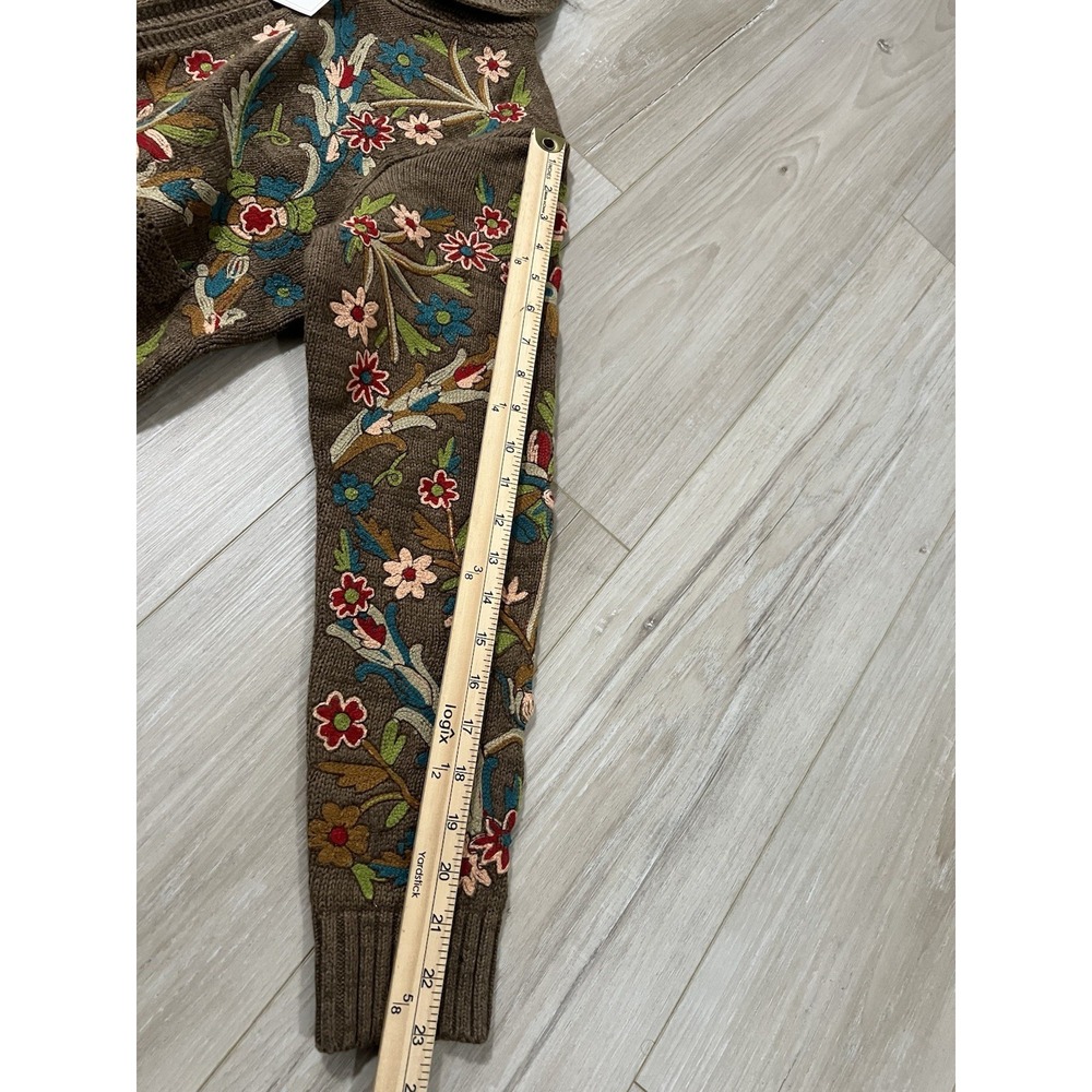 RRL floral embroidered cardigan Size 3 - Picture 9 of 10